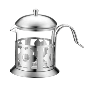 Nuova Caffettiera in Metallo con Caraffa in Vetro Borosilicato, Macchina per Caffè, Tè ed Espresso - Product Image 4