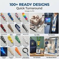 Tali Lanyard Nilon Adjustable Slide-Lock dengan Logo Custom, Ramah Lingkungan, Promosi, Pendek, untuk Kunci, Ponsel, dan Dompet Selempang