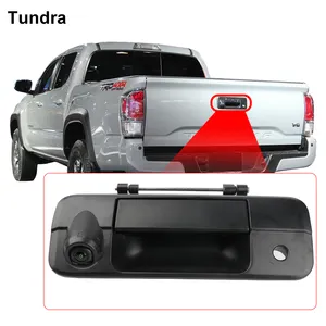 Substituição da câmera de backup para Toyota Tundra 2007-2020, captador retrovisor, câmera de estacionamento, alça do pára-choque traseiro