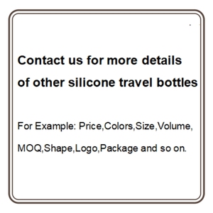 Tùy chỉnh TSA phê duyệt 100ml 90ml 60ml Silicone tái sử dụng leakproof bóp rỗng du lịch kích thước đồ dùng cá nhân dầu gội Dispenser chai - Product Image 6