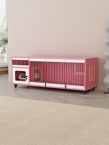 Cages à chats modernes en bois - Écologiques et économes en énergie. Meubles pour animaux de compagnie faciles à nettoyer. Convient aux chats et aux chiens. - Product Image 3