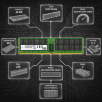 Mémoire serveur 64 Go M321R8GA0PB0 CWMXJ DDR5 RDIMM 5600 ECC Registered 2Rx4, 288 broches, RAM de centre de données testée
