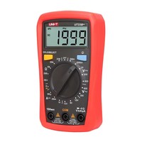 UNI-T UT33B + LCD AC DC voltmètre ampèremètre multimètre numérique portable NCV/résistance Ohm testeur Mini multimètre numérique