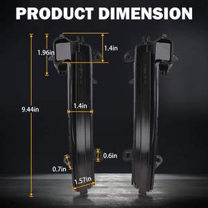 Nouveaux rétroviseurs latéraux jaunes fumés et clignotants séquentiels à LED pour les séries 1/2/3/4 F20/F33/F30/F32/X1/i3 - Product Image 6