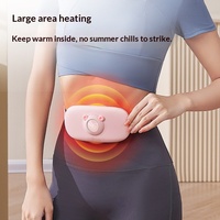 COSMO Intelligenter 6-Stufen Vibrations-Elektroheiz-Bauchmassagegerät mit 2-Stunden-Timer, kabelloses tragbares Design für Taille und Bauch