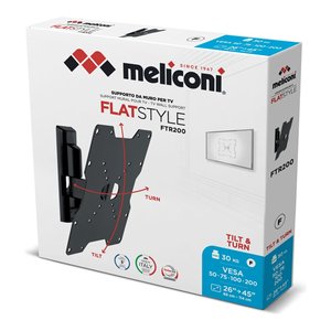 ขาแขวนทีวีติดผนัง (30 กก.) VESA 200 x 200 FLATSTYLE Ftr 200 ปรับเอียงได้ สีดำ 580455 - Product Image 2