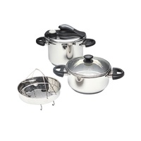 Autocuiseur en acier inoxydable avec poignée en bakélite, fabricant professionnel de cuisine à Induction