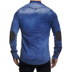¡Novedad de 2020! Camisa vaquera informal para <span class=keywords><strong>hombre</strong></span>, camisa de manga larga para <span class=keywords><strong>hombre</strong></span> - Product Image 6