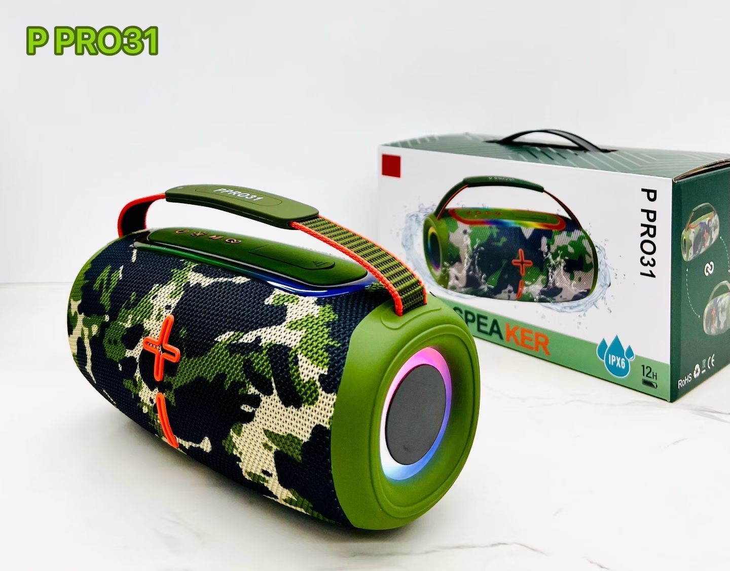 NEW P PRO31 Audio System - Portable Handheld 30W BASS High-power RGB Light Outdoor Subwoofer Sound System 3600mah · image 2