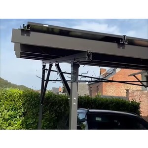 Support de hangar de stationnement de voiture en aluminium de pré-assemblage Structure d'abri de voiture <span class=keywords><strong>solaire</strong></span> étanche - Product Image 5