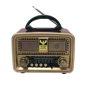 Caja Para Altavos De Madera, Altavoces De Madera Vintage Boombox Mini Oldschool Boombox, Altavoz Inalámbrico De Radio Retro De Madera - Product Image 1