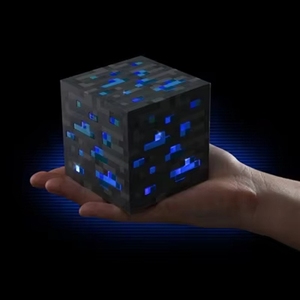 โคมไฟตั้งโต๊ะ LED รูปหินบราวน์สโตน Mine De Craft แบบมินิ ใช้พลังงาน USB ชาร์จได้ เสียบปลั๊กได้ เหมาะสำหรับห้องนอนเด็ก - Product Image 5