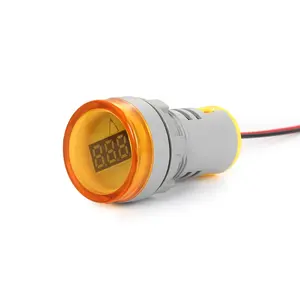 22mm 0-100A pequeno tubo digital display digital atual medidor amperímetro ampere medidor de medição testador indicador de sinal de luz