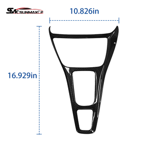 Sunmax pour Benz <span class=keywords><strong>AMG</strong></span> <span class=keywords><strong>GT</strong></span> GTR GTS C190 R190 2015-2018 fibre de carbone voiture Console <span class=keywords><strong>centrale</strong></span> panneau de changement de vitesse couverture accessoires intérieurs - Product Image 6