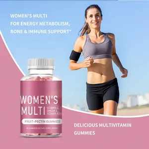 Private Label Vegane Nahrungsergänzungsmittel Beeren-Geschmack Multivitamin-Gummis für Frauen <span class=keywords><strong>Vitamin</strong></span>-Gummis Tägliche Multivitamine für Frauen - Product Image 6