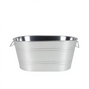 Aluminium Round Ice Bucket Eco-Friendly Handmade Modern Design for <b>Table</b> Use Black Christmas Event Decor - Product Image 1