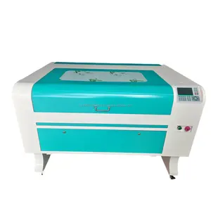 100W Ruida Small Portable Laser Engraving Machine 6090 with Honeycomb and Blade Bed Long Parts Through Auto Focus and Waste Box