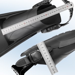 Freediving Fins Full Foot Black PP Material 30 Cm Length For Deep Sea Diving Swimming Equipment - Product Image 1