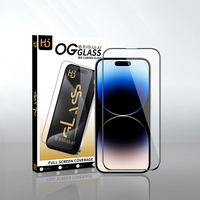 Protection d'écran en verre trempé antistatique ESD OG en promotion pour Samsung S22 iPhone 11 12 13 14 15 Pro Max Mini