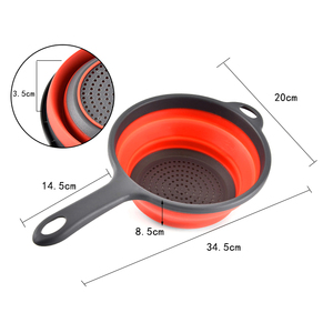 Offre Spéciale fruits Légumes Lavage <span class=keywords><strong>Cuisine</strong></span> Pliable En Silicone Crépines Pliable Gain Outils De Cuisson - Product Image 4