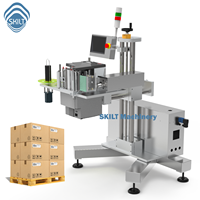 Machine d'étiquetage de palettes pour ligne de production, intégration ERP, impression et application automatiques d'étiquettes, sans convoyeur, 5-6 palettes/min