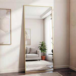 GKMZCGT Full Length <b>Mirror</b> 71x30 Rectangle Aluminum Frame Wall Mountable Tempered Glass Modern Design Home Use - Product Image 1