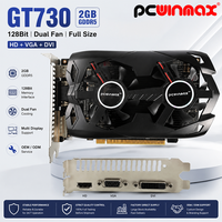 Tarjeta Gráfica PCWINMAX Geforce GT 730 2GB GDDR5 de Tamaño Completo, Doble Ventilador, OEM, Disponible para Venta al Por Mayor, para Actualización de PC de Escritorio
