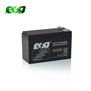 ESG глубокая аккумуляторная батарея 12v7ah 9ah 12ah, длительный срок службы, не требующий длительного хранения, герметичная свинцово-кислотная батарея