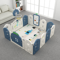 Parc Bébés Pliable MIGO BEAR en Plastique Tendance Grande Taille Intérieur Luxe, Parc pour Bébés Adultes et Enfants, Clôture de Soin en Plastique