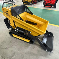 Mini-chargeuse sur chenilles d'occasion Rongyixin, benne 500 kg, 1050x730x730 mm, pompe hydraulique Eaton, moteur Euro5 EPA, boîte de vitesses, garantie 2 ans