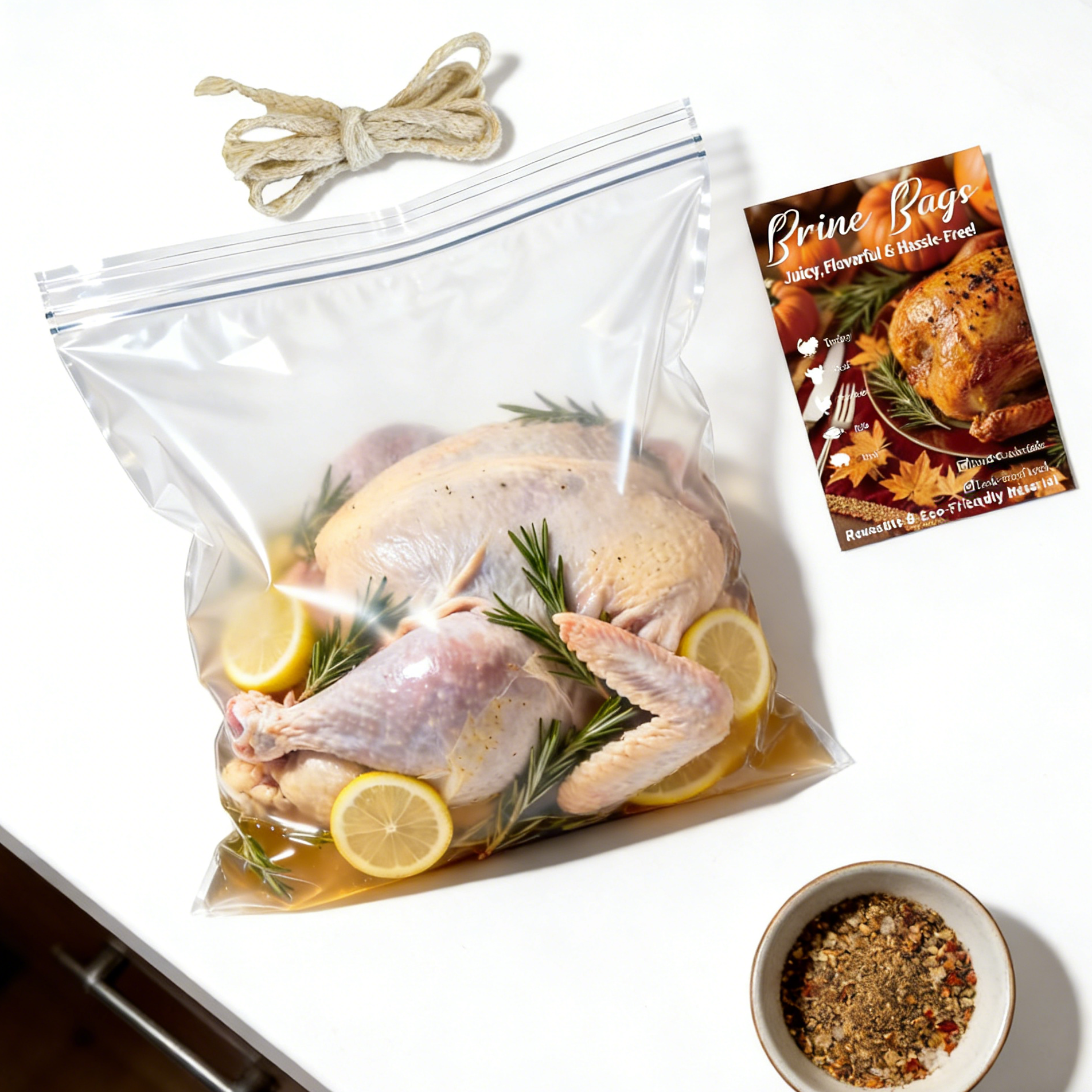 Transparent meat Brining Bag