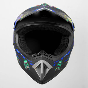 Casco de moto de cross aprobado por VIRTUE DOT, diseño elegante, material ABS, disponible en Blanco/Negro, tallas S/M/L/XL - Product Image 6