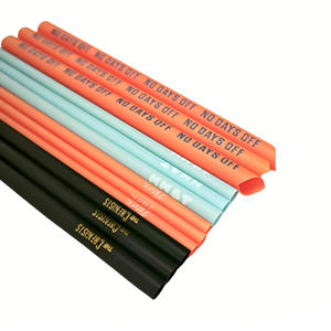 Printed Logo Pla Black <b>Straws</b> 8mm 10mm 12mm Customized Party <b>Disposable</b> Compostable Biodegradable Drinking Pla <b>Straw</b> - Product Image 4