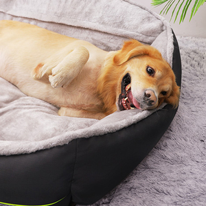 Luxuriöses großes wasserdichtes wasch bares Hunde bett mit weicher, dicker Pp-Baumwoll polsterung für kleine und mittlere Hunde - Product Image 6