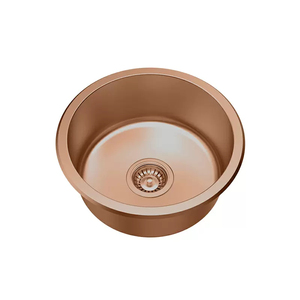 Fregadero de Cocina de Barra Impermeable de Una Sola Cubeta, Diseño Curvo Liso y Completo, Troquelado Profundo, Personalizado, de Montaje Inferior - Product Image 2