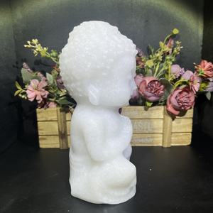 Vente <span class=keywords><strong>en</strong></span> gros de haute qualité énergie de guérison <span class=keywords><strong>sculpture</strong></span> <span class=keywords><strong>en</strong></span> cristal bouddha de <span class=keywords><strong>jade</strong></span> blanc pour la méditation - Product Image 3