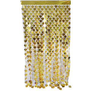 Rideau d'anniversaire <span class=keywords><strong>carré</strong></span> complet rouge, en forme de cœur, pour remise de diplôme - Product Image 4