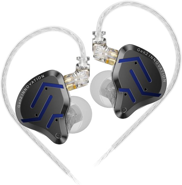 KZ ZSN Pro 2 In-Ear Monitors Headphones Metal Earphones  Hybrid Technology HiFi Bass Clear Sound Noise Cancellation Earbuds