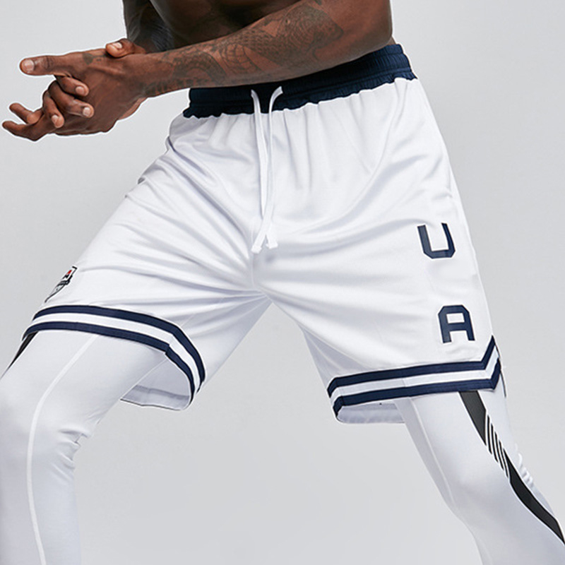 Short basket garçon Rawlings taille M bleu et blanc made in USA