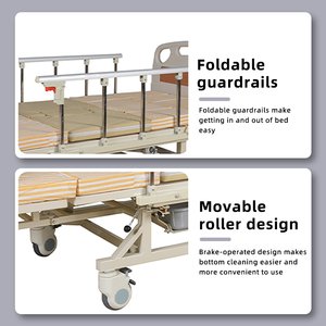 Многофункциональная Регулируемая медицинская Больничная койка для домашнего использования с функцией переворачивания сестринского ухода - Product Image 4
