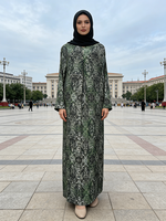 Nouvelle Collection 2026 : Abaya Modeste en Polyester Écologique de Qualité Supérieure, Style Exquis, Longueur Cheville, pour Femmes Musulmanes, Printemps-Été, Modèle Ethnique (ODM)