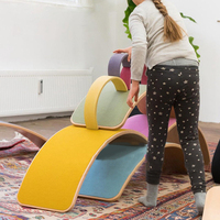 Jouet en bois extérieur intérieur Rocker planche de surf aire de jeux printemps enfants Wobble Balance Board montessori enfants jouets Seasaw Seesaw
