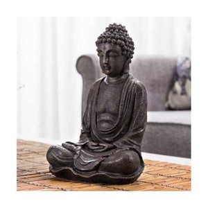 Statua di <span class=keywords><strong>Buddha</strong></span> Seduto in Stile Cinese a Grandezza Naturale, Scultura Religiosa in Metallo Pressofuso, Bronzo e Ottone, Produzione all'Ingrosso Norton - Product Image 4