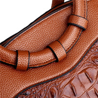 Nouveau sac à main pour femme, tendance transfrontalière, style européen et américain, sac à bandoulière/à porter en travers du corps à motif crocodile et poignée ronde