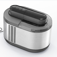 Machine à crème glacée automatique: Machine à crème glacée molle et ferme polyvalente pour les glaces maison, les sorbets, les yaourts glacés,