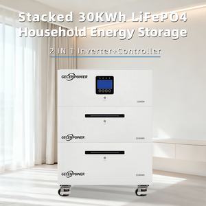 Inversor de 12KW, Batería Apilable de Diseño Modular de 15kWh/30kWh para Almacenamiento de Energía Doméstica Híbrida Conectada a la Red y Energía de Respaldo - Product Image 2