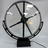 Boîte lumineuse publicitaire 50 cm, boîte lumineuse LED, affichage 3D, panneau rond double face, contrôle par application pour les commerces de détail et les centres commerciaux