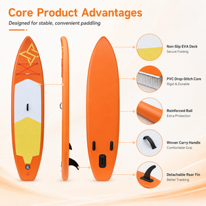 Tabla de Paddle Surf Inflable, Tabla de Hydrofoil, Tabla SUP, Diseño Ligero y Portátil, Cubierta sin EVA para Deportes Acuáticos al Aire Libre 1. I - Product Image 2
