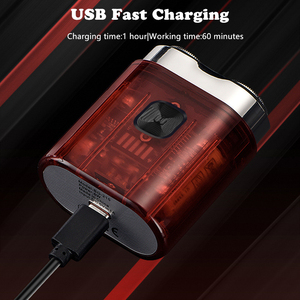 Nueva <span class=keywords><strong>Afeitadora</strong></span> Eléctrica Recargable USB, Impermeable, de Doble Cuchilla, Mini, Portátil, Transparente, Inalámbrica, <span class=keywords><strong>para</strong></span> Viajes y Uso Doméstico - Product Image 2