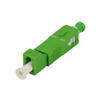 Adaptateur Fibre Optique Monomode SC/APC Mâle vers LC/APC Femelle, Convertisseur Hybride LC-SC FTTH Conforme ROHS, Matériau ABS Haute Performance
